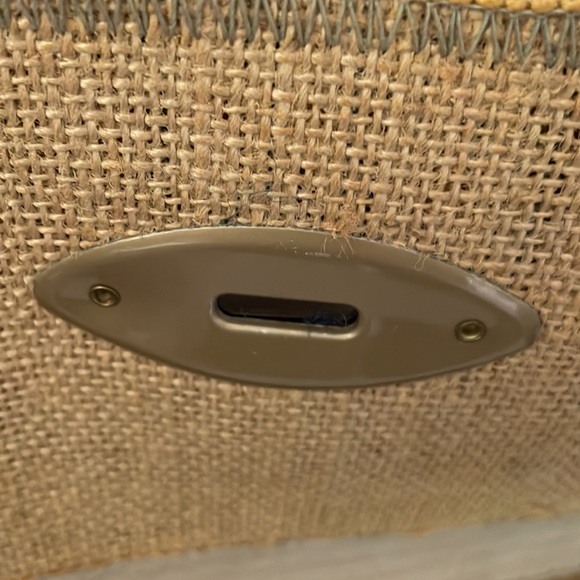 Jerry Terrence vintage carpet bag the original gold hardware brown strap multi - Picture 7 of 15